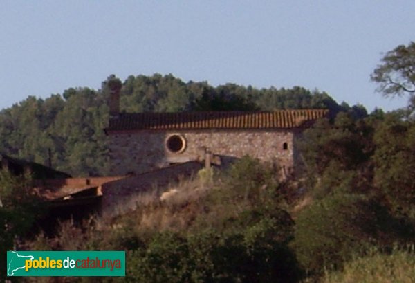 Ermita de Sant Jaume (del castell), vista des de la banda de ponent