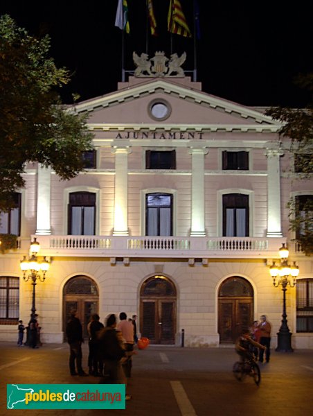 Sabadell - Ajuntament, de nit