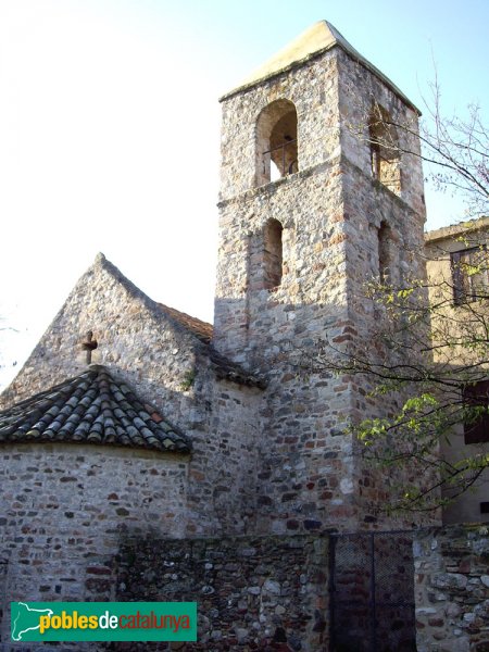 Sant Pau de Riu-sec, vista del campanar i l'absis