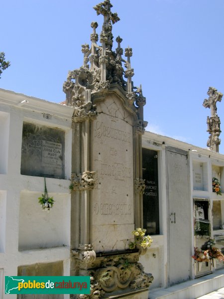 Vilassar de Mar - Cementiri. Sepulcre Arús