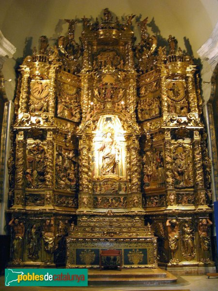 Mataró - Basílica de Santa Maria - Retaule del Roser