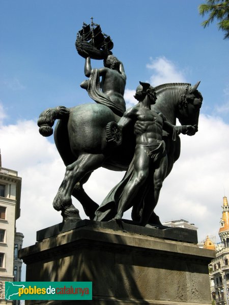 Barcelona - Plaça Catalunya -  Barcelona (Frederic Marès)
