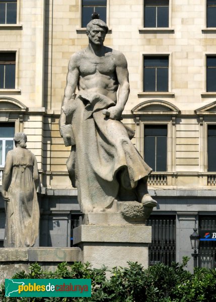 Barcelona - Plaça Catalunya - El Forjador (Llimona) (Foto: Albert Esteves, 2007) Barcelona - Plaça Catalunya - El Forjador (Llimona)