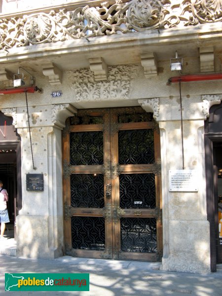 Barcelona - Casa Ramon Casas (Passeig de Gràcia, 96)
