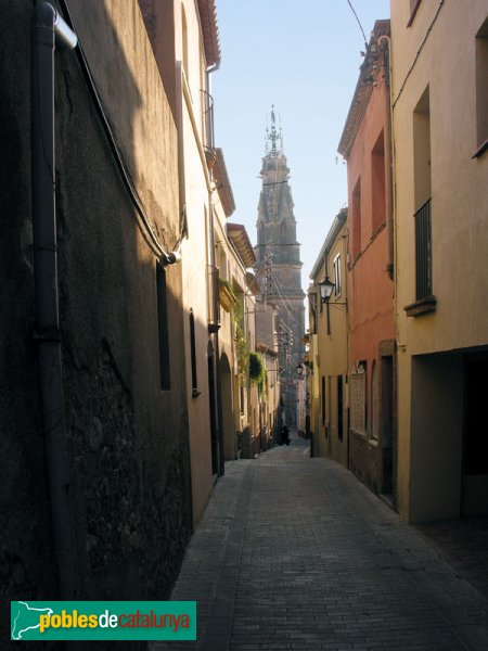 Castellar del Vallès - L'Església, vista des del carrer de Sant Iscle