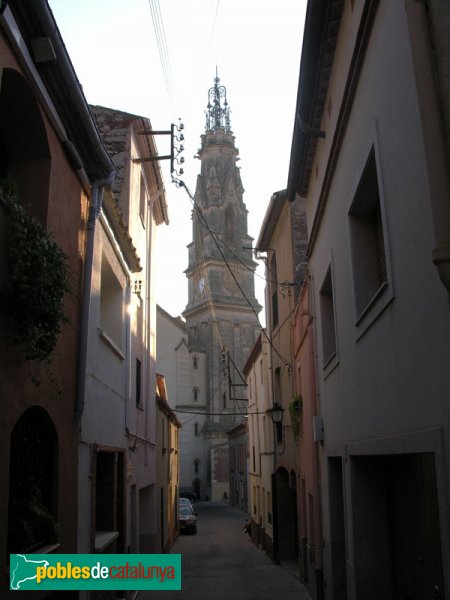 Castellar del Vallès - Vista de la torre des del carrer de Sant Iscle