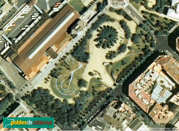 Barcelona - Parc de l'Estació del Nord, vista aèria