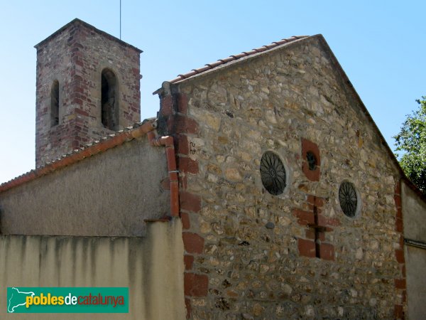 Santa Coloma de Cervelló - Església, façana de ponent