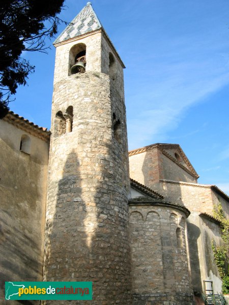 El Bruc - Església de Santa Maria, absis i campanar