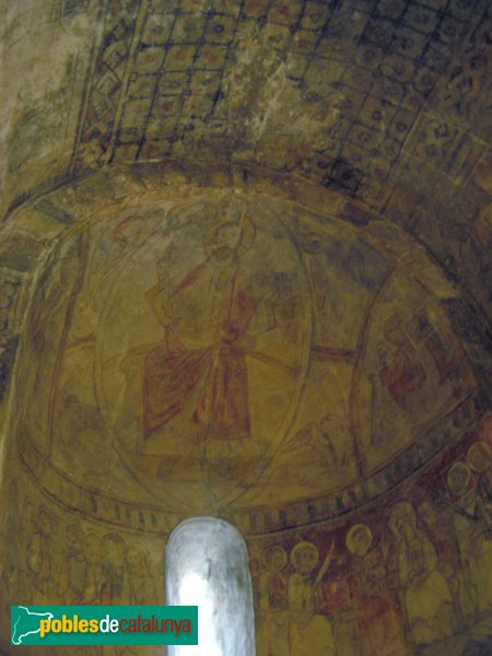 El Bruc - Església de Santa Maria, pintures de l'absis