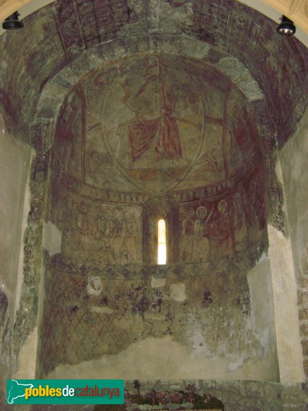 El Bruc - Església de Santa Maria, pintures de l'absis