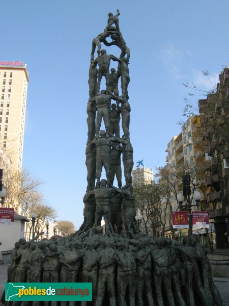 Tarragona - Monument als Castells (Foto: Albert Esteves, 2008) Tarragona - Monument als Castells