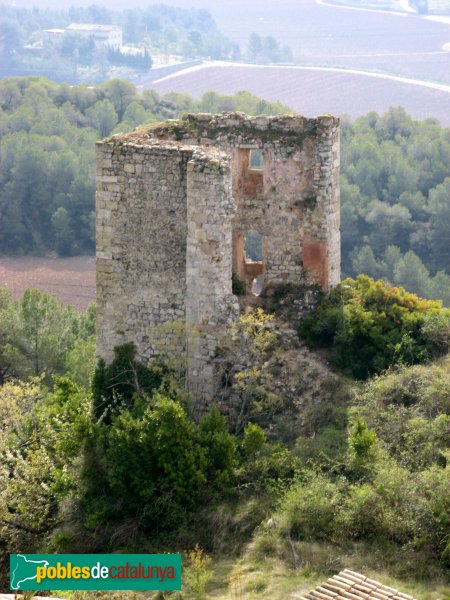 Santa Maria de Miralles - Castell de Miralles, torre exterior
