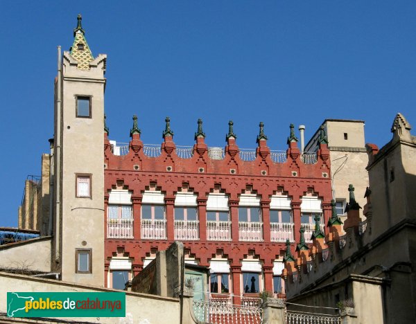 Igualada - Cal Ratés, façana posterior