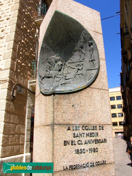 Barcelona - Monument a les Colles de Sant Medir