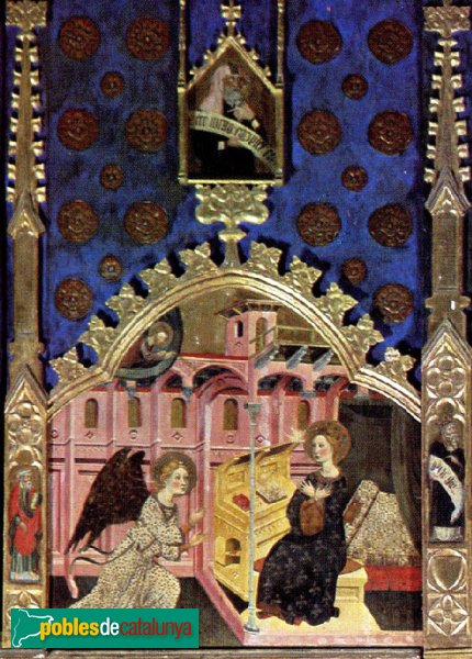 Rubió - Retaule de Santa Maria, Anunciació