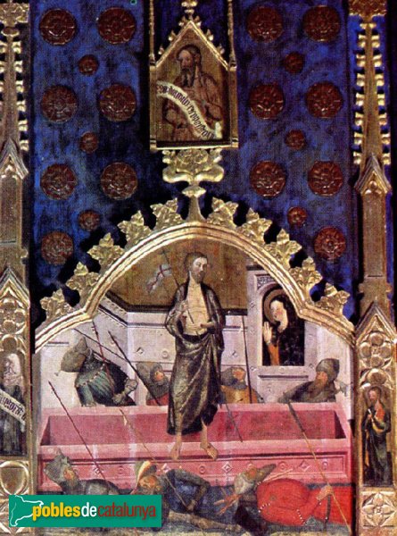 Rubió - Retaule de Santa Maria, Resurrecció