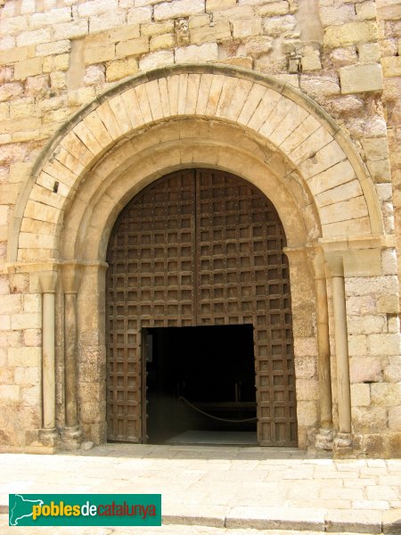 Montblanc - Església de Sant Miquel, porta romànica