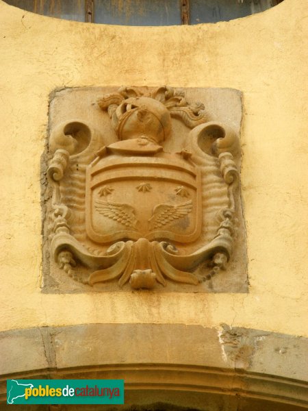 Blancafort - Cal Cavaller, escut nobiliari