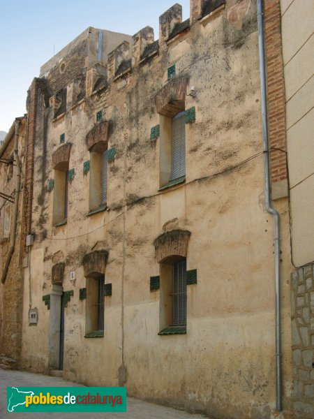 Blancafort - Casa Virgili, façana posterior