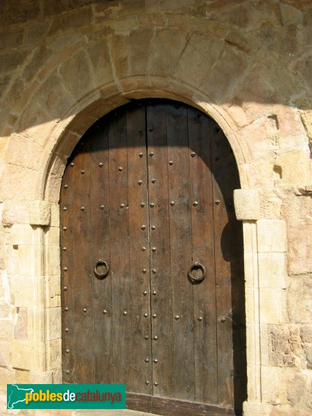 L'Espluga de Francolí - Església vella de Sant Miquel, porta lateral
