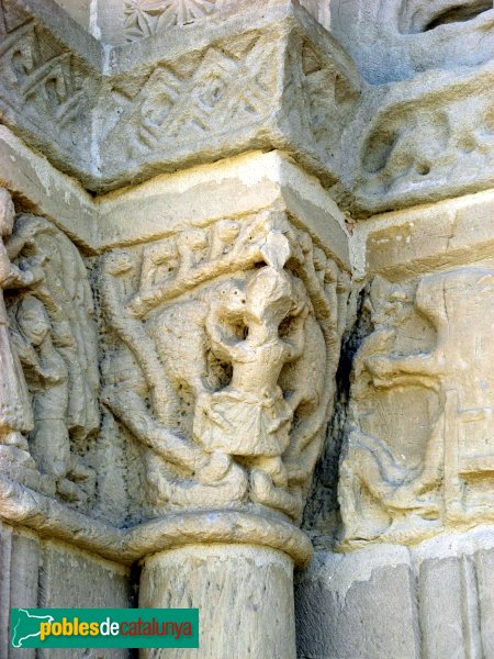Santa Coloma de Queralt - Santa Maria de Bell-lloc, portada