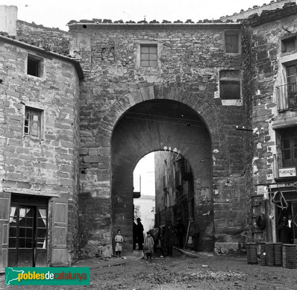 Santa Coloma de Queralt - Portal del Sanou, 1912