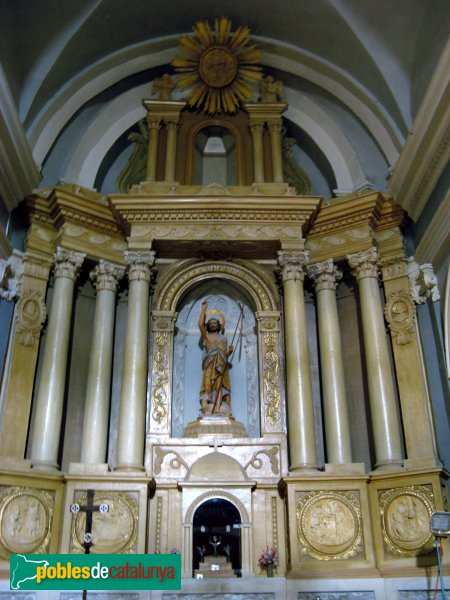 Vallclara - Església de Sant Joan, altar major
