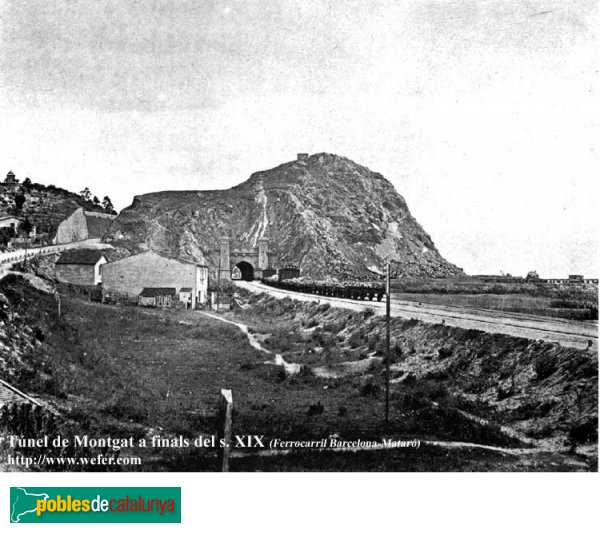 Montgat - Túnel del Turó, finals del segle XIX