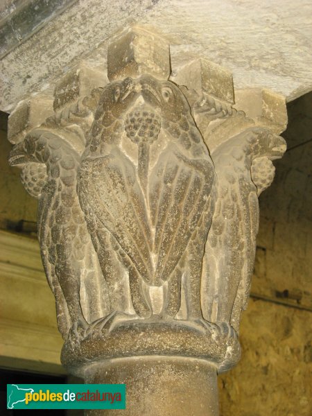 Sant Cugat del Vallès - Monestir, capitell del claustre