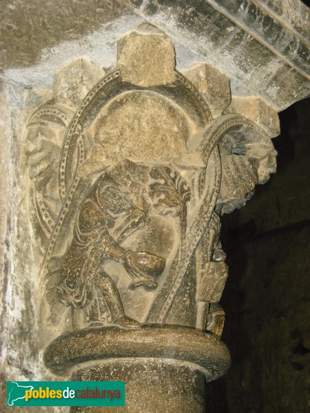 Sant Cugat del Vallès - Monestir, capitell del claustre