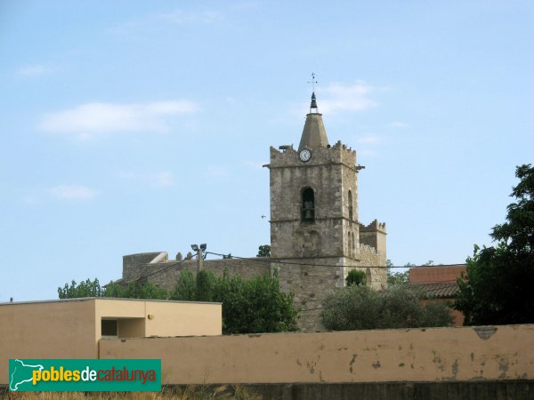 Fortià - Església de Sant Julià, campanar de lluny