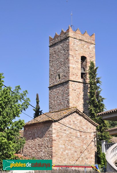 Església de Santa Maria de Palau-Solità, pel darrere