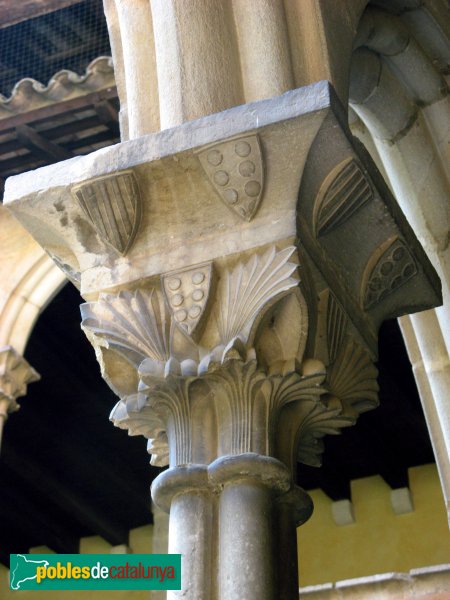 Barcelona - Monestir de Pedralbes, capitell del claustre