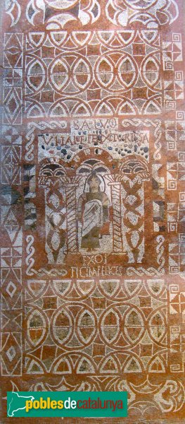 Tossa de Mar - Vil·la Romana, mosaic custodiat al Museu