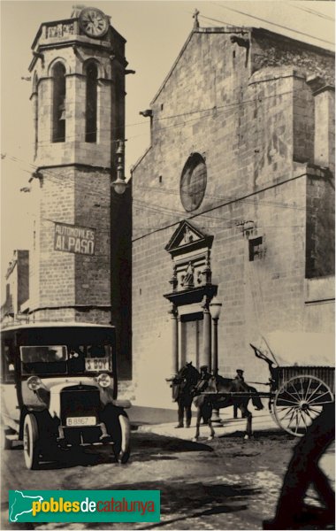 L'Hospitalet de Llobregat - Santa Eulàlia de Mèrida, edifici antic destruït el 1936