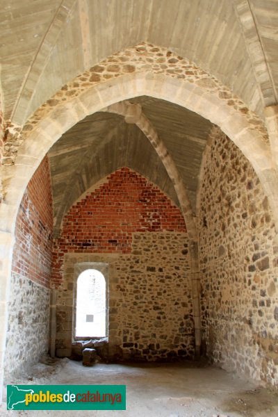Arbúcies - Castell de Montsoriu, sala reconstruïda