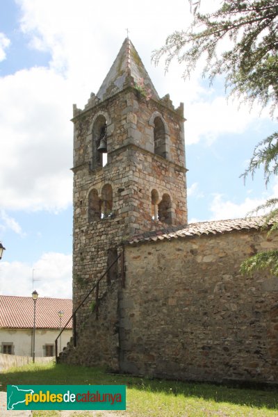 Sant Feliu de Buixalleu - Església de Sant Feliu, campanar romànic