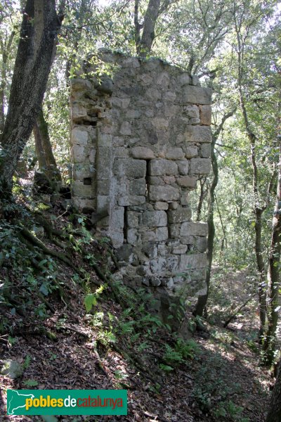 Riudarenes - Castell de l´Esparra, torre exterior