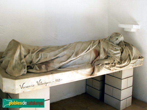 Figueres - Cementiri, estàtua de Maria Auter, de Venanci Vallmitjana, 1903
