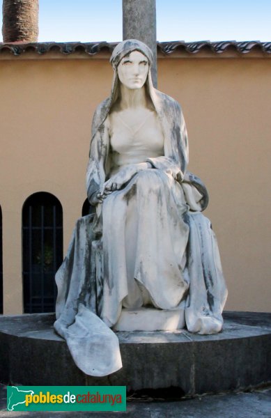 Figueres - Cementiri, estàtua de Josep Llimona