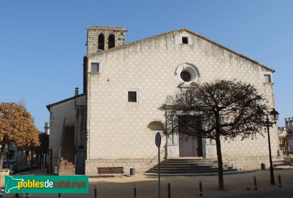 Caldes de Malavella - Església de Sant Esteve, façana