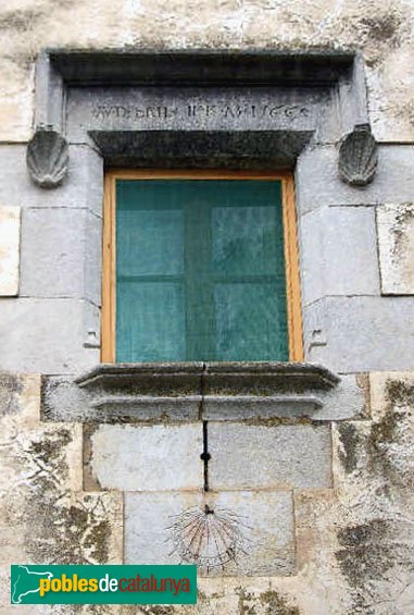 Riudellots de la Selva - La Torreponça , finestra de l'any 1566