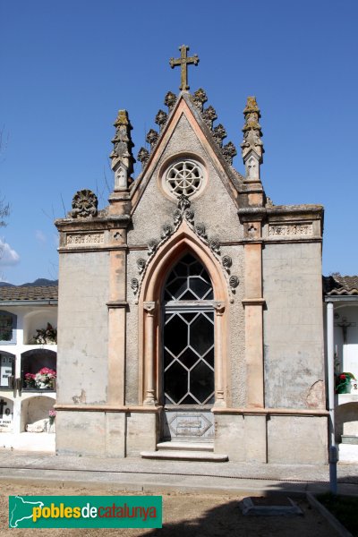 La Cellera de Ter - Cementiri. Panteó Noguer-Taberner