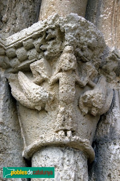 Sant Martí Sarroca - Església de Santa Maria, capitell portada