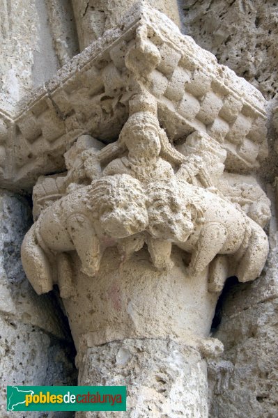 Sant Martí Sarroca - Església de Santa Maria, capitell portada