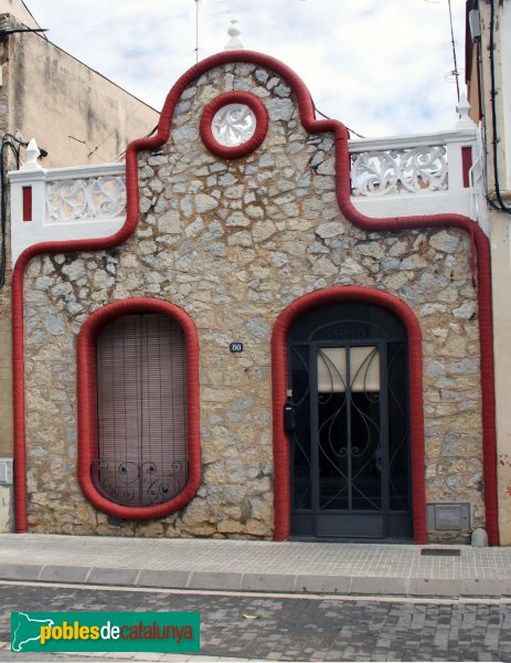 Sant Martí Sarroca - Casa del carrer Anselm Clavé, 80