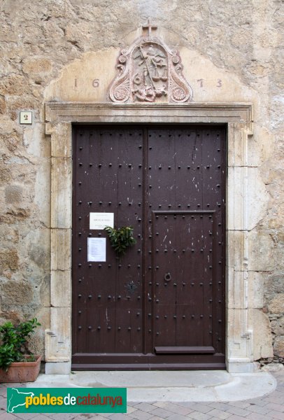 Ventalló - Església de Sant Miquel, porta de migdia