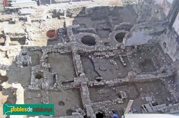 Forn romà de les Voltes durant les excavacions
