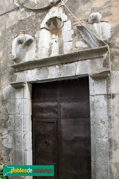 Garrigàs - Santa Maria d´Ermedàs, porta barroca
